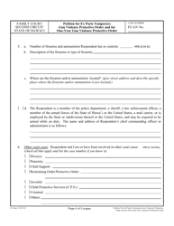 Form 2F-P-540 Petition for Ex Parte Temporary Gun Violence Protective Order and Petition for One-Year Gun Violence Protective Order - Hawaii, Page 4