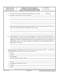 Form 5C-P-345 Petition for Ex Parte Temporary Gun Violence Protective Order and Petition for One-Year Gun Violence Protective Order - Hawaii, Page 4