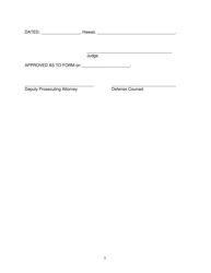 Form KMH-9 Order Granting Director of Health Application for Conditional Release or Discharge - Hawaii, Page 3