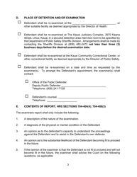 Form KMH-4A Order for Re-examination of Defendant as to Fitness to Proceed - Hawaii, Page 3