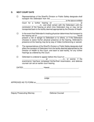 Form KMH-14 Order for Examination of Defendant Seeking Discharge From the Order Granting Conditional Release - Hawaii, Page 4