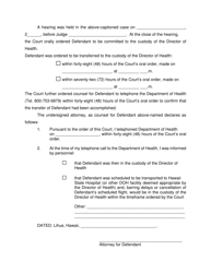 Form KMH-21 Declaration of Counsel Re: Communication With Doh Concerning Defendant&#039;s Transfer to the Custody of the Director of Health After Order Committing Defendant - Hawaii, Page 2