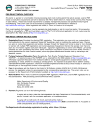 Form PBRR Permit by Rule (Pbr) Registration Nonmetallic Mineral Processing Plants - Idaho