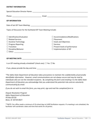 Request for Iep Team Meeting Facilitation - Idaho, Page 2