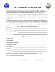 Document preview: Isda Private Label Arrangement Form - Idaho