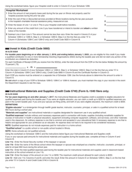 Schedule 1299-I Income Tax Credits Information and Worksheets - Illinois, Page 10