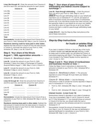 Instructions for Schedule K-1-T Beneficiary's Share of Income and Deductions - Illinois, Page 4