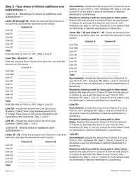 Instructions for Schedule K-1-T Beneficiary's Share of Income and Deductions - Illinois, Page 6