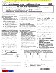 Document preview: Form IL-501 Payment Coupon - Illinois