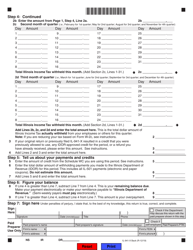 Form IL-941-X Amended Illinois Withholding Income Tax Return - Illinois, Page 2