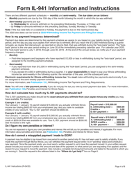 Instructions for Form IL-941 Illinois Withholding Income Tax Return - Illinois, Page 4