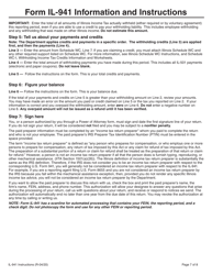 Instructions for Form IL-941 Illinois Withholding Income Tax Return - Illinois, Page 7