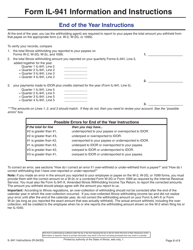 Instructions for Form IL-941 Illinois Withholding Income Tax Return - Illinois, Page 8