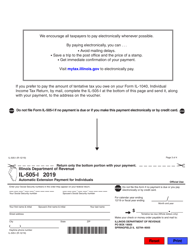 Form IL-505-I Automatic Extension Payment for Individuals - Illinois, Page 3