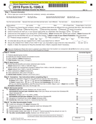 Document preview: Form IL-1040-X Amended Individual Income Tax Return - Illinois