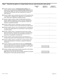 Form RMFT-11-A (REV03) Illinois Motor Fuel Tax Refund Claim - Illinois, Page 3