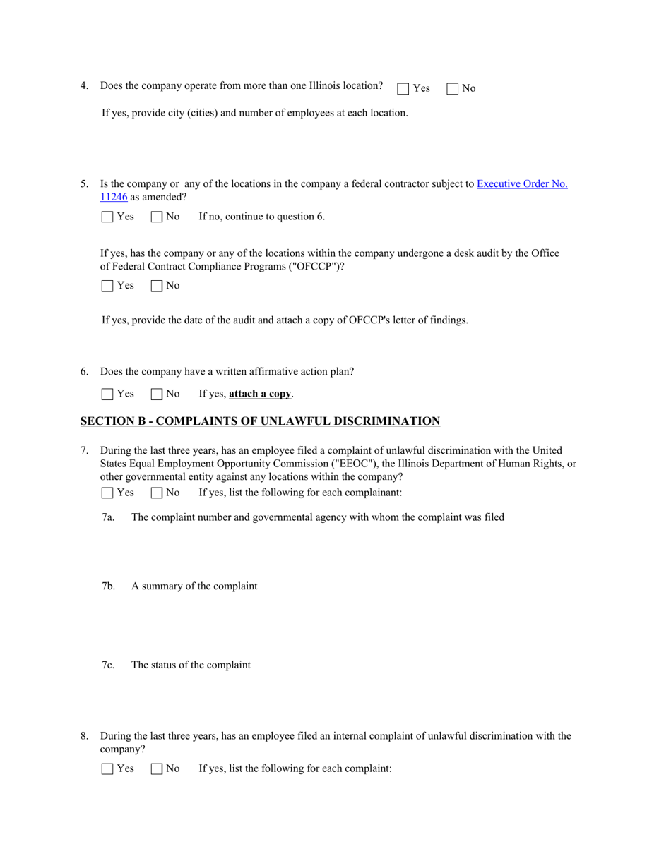 Compliance Review Questionnaire - Illinois, Page 3