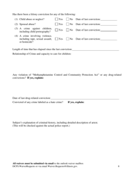 Form CFS301-80 Waiver of Exception to Placement Restriction for Unlicensed Homes - Illinois, Page 8