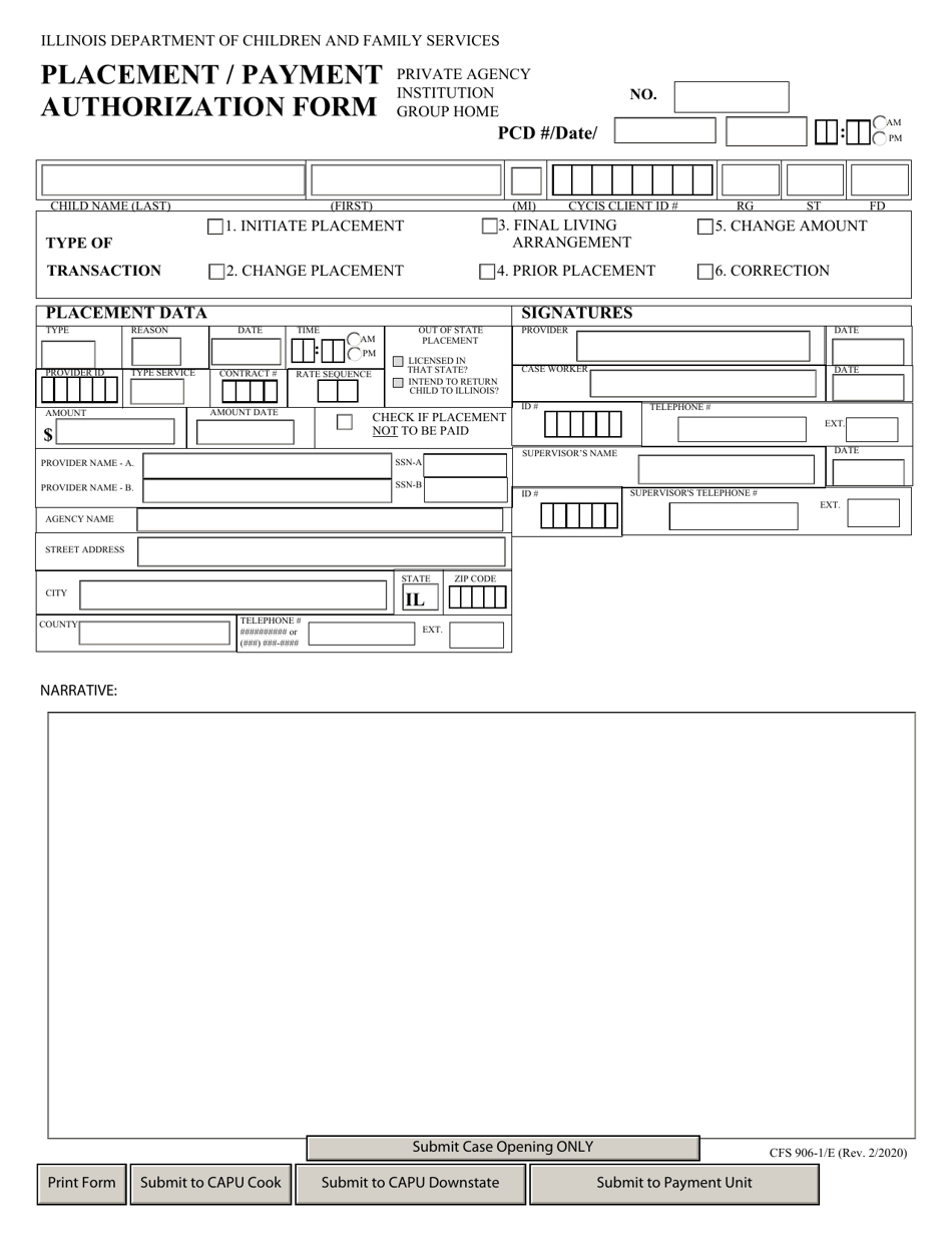 Cfs 432 Form.pdf Form CFS906-1/E - Fill Out, Sign Online and Download Fillable PDF ...