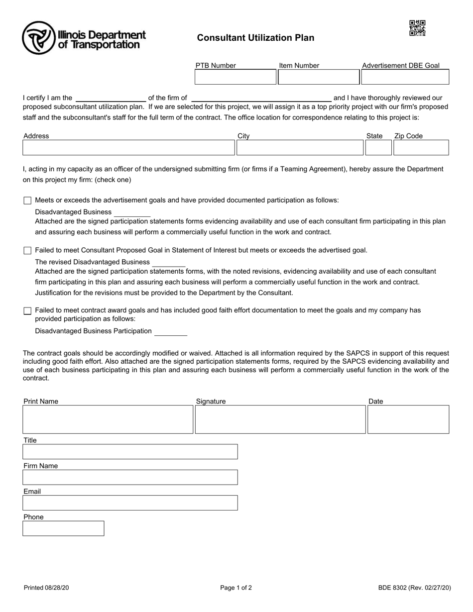 Form BDE8302 - Fill Out, Sign Online and Download Fillable PDF ...