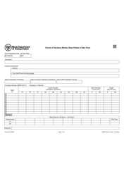 Form BMPR QCD13 Check of Gyratory Molds, Base Plates &amp; Ram Face - Illinois