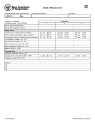 Form BMPR QCD40 Check of Slump Cone - Illinois