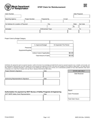 Form BSPE500 Step Claim for Reimbursement - Illinois