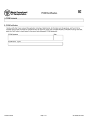Document preview: Form TR OP009 Pcom Certification - Illinois