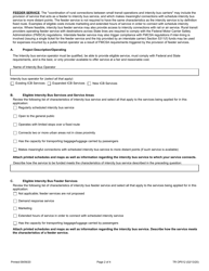 Form TR OP012 Intercity Bus Capital/Operating Assistance Requests - Illinois, Page 2