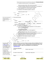 Formulario SC-ASL3603.1 Prueba De Entrega Adicional - Illinois (Spanish), Page 2