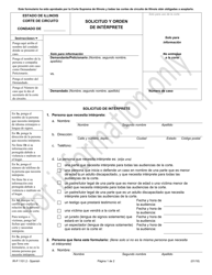 Document preview: Formulario IR-P1101.2 Solicitud Y Orden De Interprete - Illinois (Spanish)