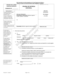 Document preview: Formulario VD-ASL917.1 Prueba De Entrega Adicional - Illinois (Spanish)