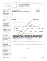 Document preview: Formulario SS-N901.3 Aviso De Mocion Para Aplazar Venta De Ejecucion Hipotecaria - Illinois (Spanish)