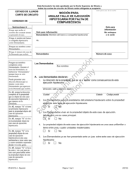 Document preview: Formulario VD-M916.4 Mocion Para Anular Fallo De Ejecucion Hipotecaria Por Falta De Comparecencia - Illinois (Spanish)