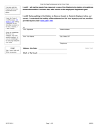 Form SC-C3003.2 Citation to Discover Assets to Debtor&#039;s Employer - Illinois, Page 3