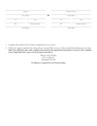 Form CC87 Lost Warrant Form - Illinois, Page 2