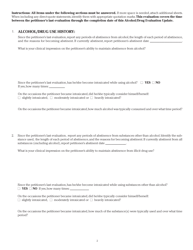 Form DAH(IH34 Illinois Petitioner Alcohol/Drug Evaluation Report Update - Illinois, Page 2