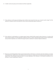 Form DAH(IH34 Illinois Petitioner Alcohol/Drug Evaluation Report Update - Illinois, Page 5