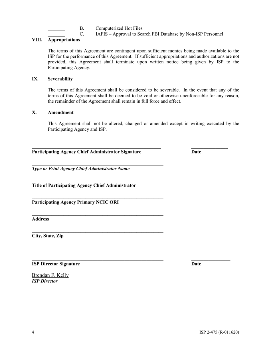 Form ISP2-475 Leads Agreement - Illinois, Page 4