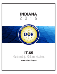 Document preview: Instructions for Form IT-65, State Form 11800 Indiana Partnership Return - Indiana