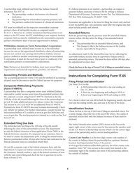 Instructions for Form IT-65, State Form 11800 Indiana Partnership Return - Indiana, Page 6