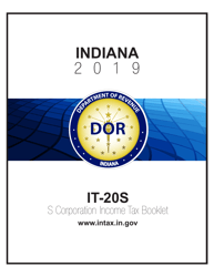 Document preview: Instructions for Form IT-20S, State Form 10814 S Corporation Income Tax Return - Indiana