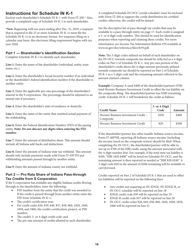 Instructions for Form IT-20S, State Form 10814 S Corporation Income Tax Return - Indiana, Page 16