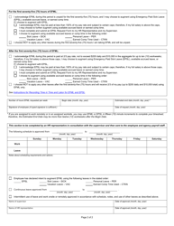 State Form 56940 Request for Emergency Family-Medical Leave (Efml) - Indiana, Page 2