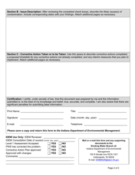 State Form 52999 Level 1 Assessment - Transient Public Water System (Pws) - Indiana, Page 2
