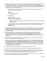 State Form 49008 Notice of Intent to Construct a Water Main Extension - Indiana, Page 2