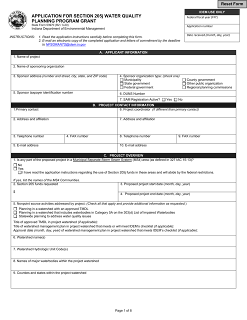 State Form 53970  Printable Pdf