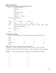 Historical Architectural Data Base Form - Iowa, Page 2