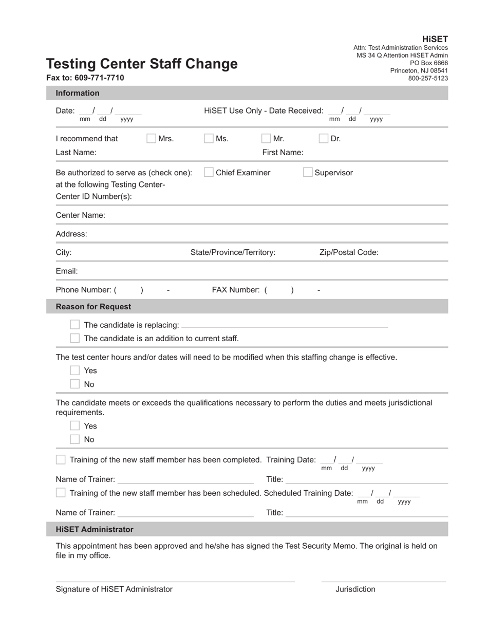 Basic Change Testing Template Iowa Testing Center Staff Change - Fill Out, Sign Online and Download ...