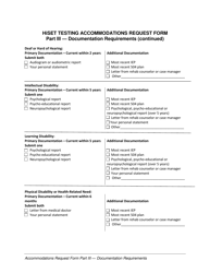 Hiset Testing Accommodations Request Form - Iowa, Page 5